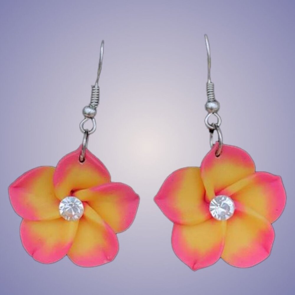 Handmade Plumeria Earrings